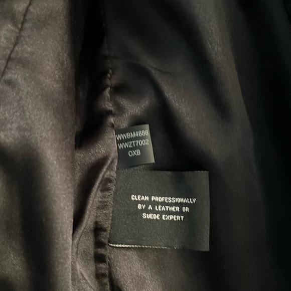 Black Rivet Dark Brown Jacket with Red and White Stars - Picture 10 of 11